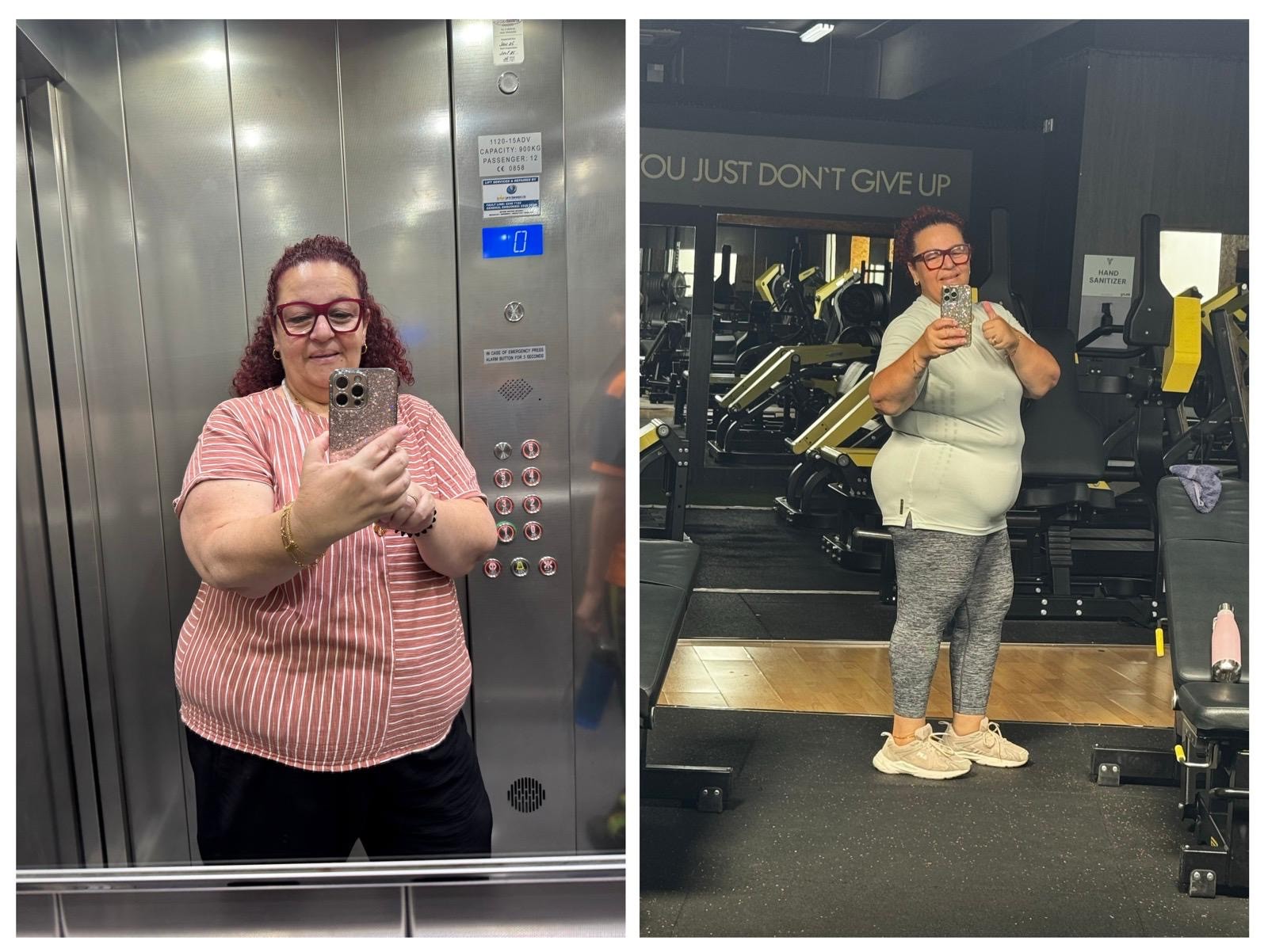 Romina transformation coached by Joseph Scerri